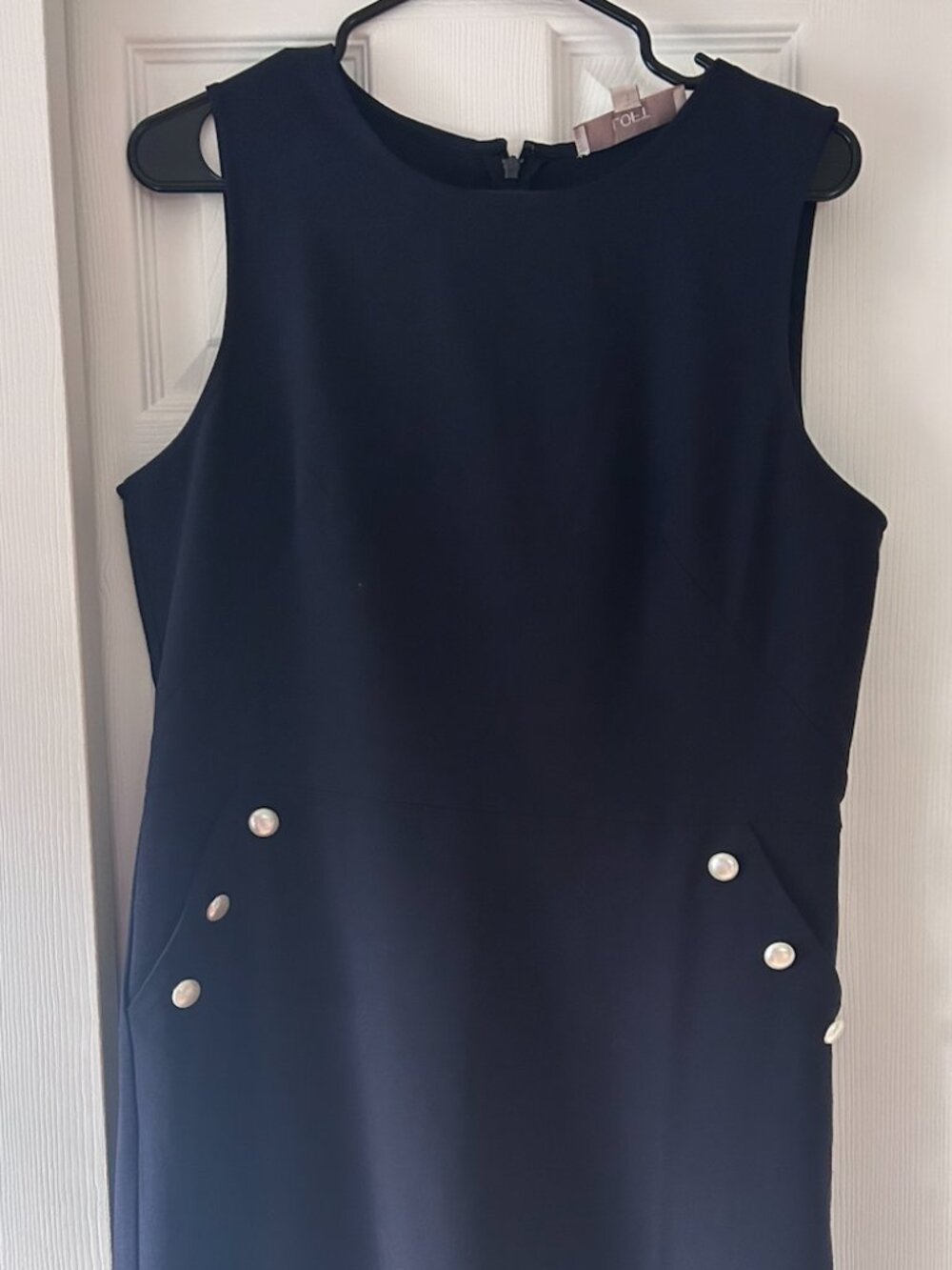 LOFT Size 12 Navy sleeveless dress
